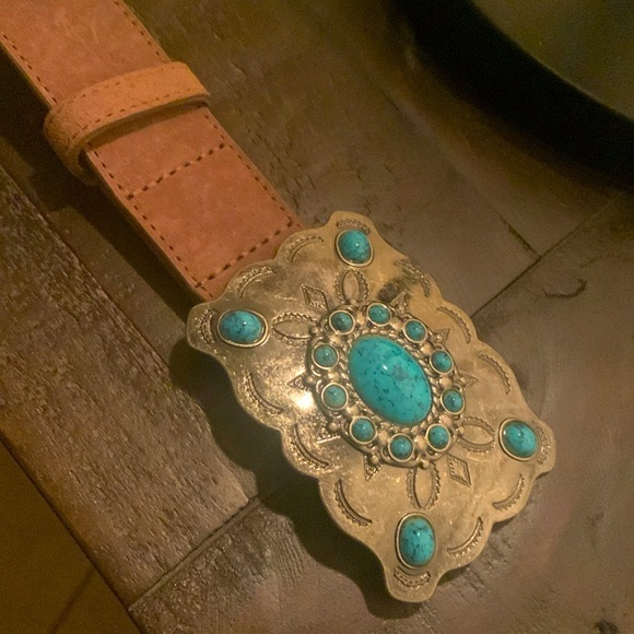 Genuine Leather Southwestern Belt Size S/M - Picture 4 of 12